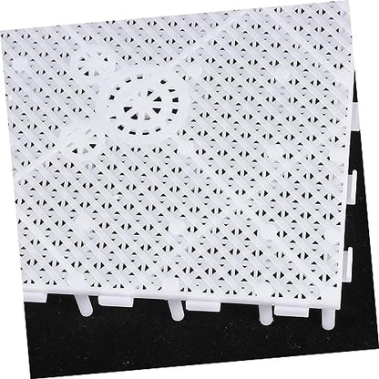 POPETPOP 1Set Aquarium Divider of Undergravel Partition Grid with Splicing Tube for Flexible Tank Compartment Durable Easy Installation for Fish Tanks