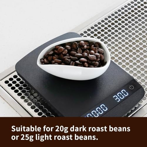 watchget Coffee Bean Dosing Cup & RDT Spray Bottle Kit, White | 10ml Static Reducing Sprayer; Ceramic Single Dose Tray for Coffee & Tea;Espresso Brewing Accessory for Home & Espresso Bars - color: White
