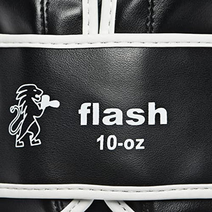 LEONE 1947, Flash Boxing Gloves - color: black, size: 8OZ