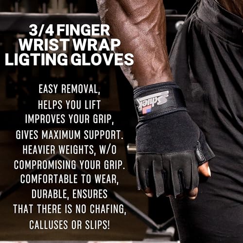 Schiek Sports 540 Platinum Lifting Gloves - Weightlifting Gloves with Wrist Wrap Support for Gym Workouts - size: Small