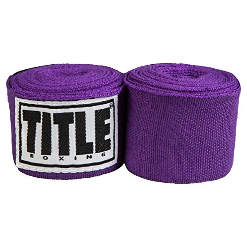 Title Boxing Elastic Mexican Hand Wrap, Purple, 180"