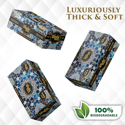 Wudu Towel After Ablution – 60 Count (Pack of 1) – Biodegradable Cloth-Based Dry Towels – Islamic Prayer Accessory for Home, Mosques, Travel – Pairs with Prayer Beads, Mats & Qibla Compass - color: Black