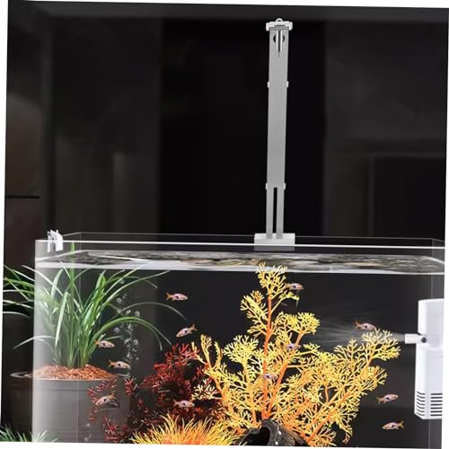 VANZACK Aquarium Light Holder Stand Metal Lamp Rack Support for Fish Tank Lighting Brushed Finish Easy Installation Compatible