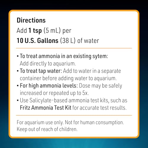 Fritz Aquatics ACCR Water Conditioner Instantly Removes Toxic Ammonia/Chlorine & Chloramines for Fresh & Salt Water Aquariums (1-Gallon) - size: 1 gal