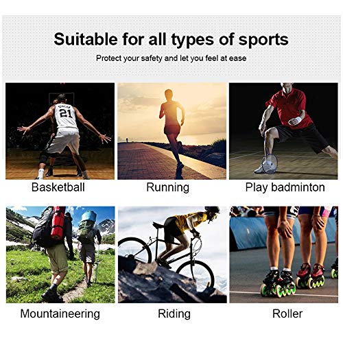 PISIQI Knee Pads Compression Pads Long Leg Sleeve Collision Avoidance Brace Protection Knee Sleeve for Basketball Football Volleyball Cycling (1 Pair) - color: White, size: Large