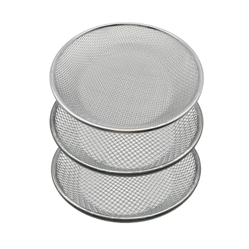 3 PCS Soil Sieve for Garen -12 inches Soil Sifter for Rocks Compost Suitable for 5 Gallon Drums 10mm，6mm，3mm