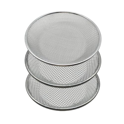 3 PCS Soil Sieve for Garen -12 inches Soil Sifter for Rocks Compost Suitable for 5 Gallon Drums 10mm，6mm，3mm