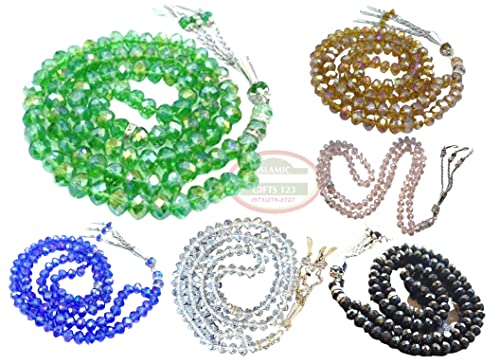 Lot 12 Big Tasbih Prayer 99 Worry Beads Misbaha Islamic Gift Ramadan Gift Allah Rosary Bulk Islamic Crystal Prayer Beads Islamic Gifts 123