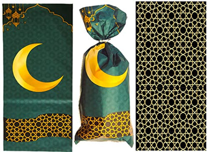 Ramadan [50 Pack] Ramadan Favor Bags Ramadan Mubarak Bags Happy Eid Customized Party Favors Eid decor Arabic Novelty Bags Gifts Wholesale - style: Bags(50)