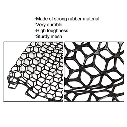 Soft Rubber Fishing Net, Light Weight, Strong Toughness, Portable Fly Fishing Net for Outdoor Lovers (47CM)
