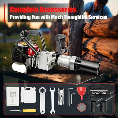 Gas Powered T-Post Driver, 900W 32.7CC T Post Pounder Driver Heavy Duty Gasoline, 2-Stroke Fence Farm Push Pile Gasoline Engine Kit for Fence Post Construction Site - size: 32.7CC