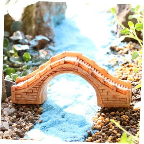 Holibanna 2pcs Artificial Landscape Bridge Ornament Resin Arch Bridge Aquarium Supplies for Fish Tank Decor
