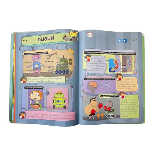 MINMEER Thai Visual Language Toy, Learn Thai Words, Phrases, Sentences, Learn to Speak, Thai Language Learning Toy for Kids and Beginner