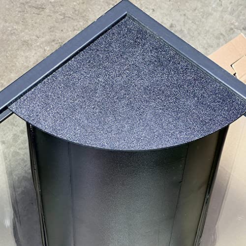 Aquacrylic Aquarium Corner Overflow Drain Cover Lid for Marineland, Aqueon and Other Fish Tanks Matte and Gloss Sides