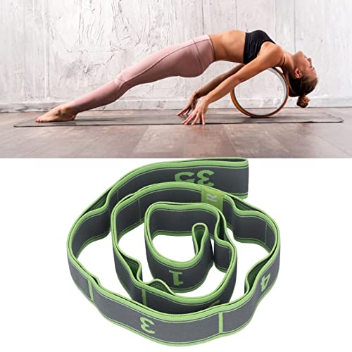 Topyond Numbered Stretch Band Strap - Elastic Stretching Strap for Exercise, Fitness, and Workout - Improve Flexibility and Mobility
