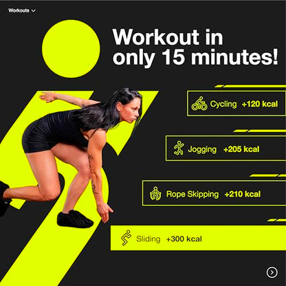 Slyfit Slide Board – Revolutionize Your Workouts: Slide Exercise at Home with Booties for Fitness, for Multi-Sport Training, Core Strength, Flexibility – Low-Impact Durable Home Gym Equipment for Balance and Agility