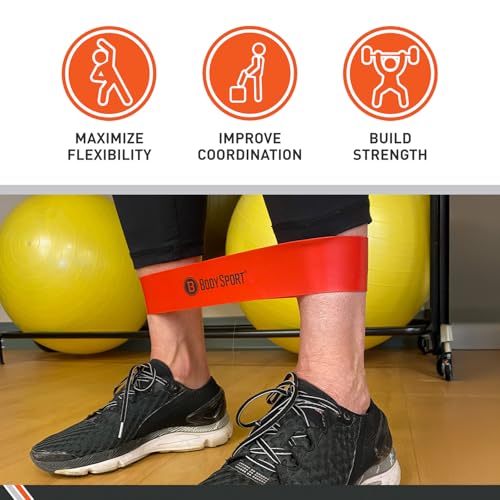 Body Sport Loop Resistance Bands - color: Yellow, size: Medium Resistance,Yellow