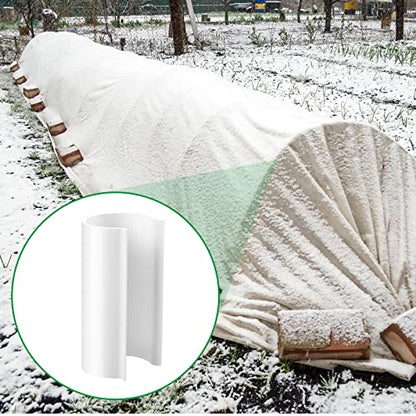 Jetec 32 Pcs PVC Pipe Clips Pool Cover Clamps for Above Ground Pool Greenhouses, Row Covers, Garden, Shelters, Bird Protection, 2.4 Inch Long(for 1 Inch PVC Pipe,White)
