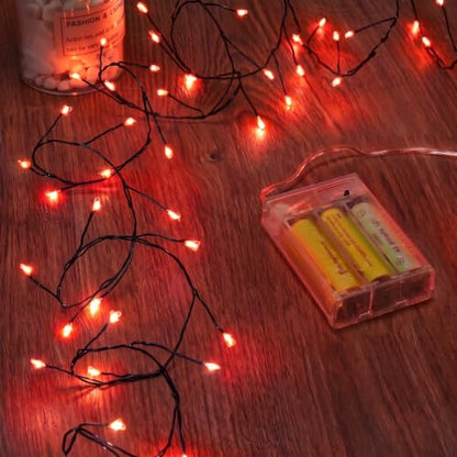 Minetom Fairy Lights Battery Operated, Twinkle String Lights 5ft 60LED - color: Orange