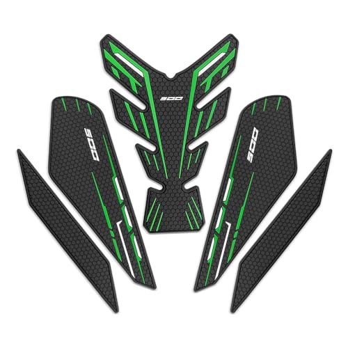 for Ninia 500 Z500 Ninja 500 SE ninja500 2024 2025 2026 New Accessories Side Fuel Tank Pads Protection Stickers Decals Fuel Tank Knee Pads Traction Pads Fuel Tank Pads Anti-Slip Side - color: Green