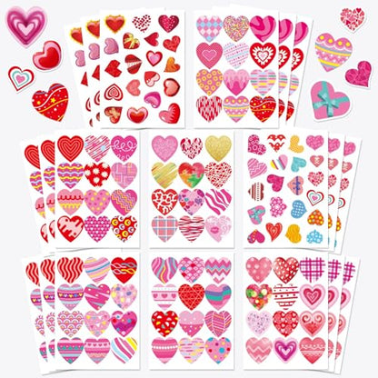 336 PCS Heart Stickers for Kids, Valentine Day Love Stickers - style: Valentine Stickers