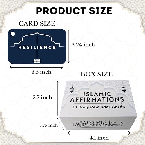 Islamic Affirmations Cards (30 Daily Reminders by Zarf), Spiritual, Quran English, Decor, Ramadan Decorations, Islamic Gifts, Eid Gift, Learn Arabic, Arabic Flashcards Daily Affirmation