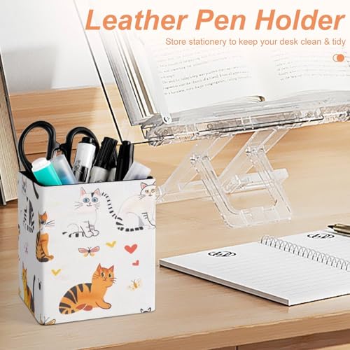 Cat Fish Tank Butterfly Pencil Holder,Pen Holder Cup,Pencil Cup Holder,Makeup Brush Holder,Desk Office Pen Organizer