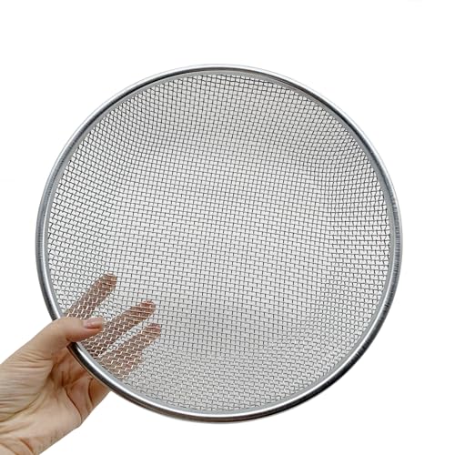 3 PCS Soil Sieve for Garen -12 inches Soil Sifter for Rocks Compost Suitable for 5 Gallon Drums 10mm，6mm，3mm