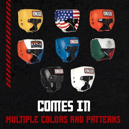 Ringside Competition-Like Boxing Headgear with Cheeks - color: Blue, size: X-Large