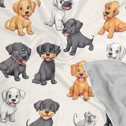 Women's Silk Scarf Square Satin Head Scarves Fashion Neck Scarf Hair Wraps Silk Bandana - color: Cute Puppy