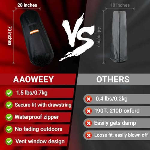 Free Standing Punching Bag Cover Outdoor Waterproof 420D Oxford Fabric, Full Protector for Boxing Dummy and Stand, Heavy Duty Cover for Heavy BOB Punching Bag 70" H x 28" D