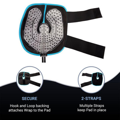 Versatile Joint Wrap for use with Cryotherapy Unit - Simplifies Attaching Pad to Joints - for Post Surgery and Injury Recovery - 2 Strap Hook/Loop Accommodates Universal Pad (Sold Seperately) - style: 2 Strap Hook/Loop Wrap