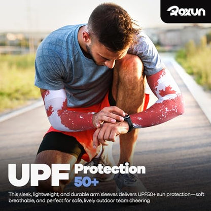 ROXUN Arm Sleeves, Cooling UV Sun Protection Sports Compression for Men/Women - color: 2 Pairs Argentina Flag