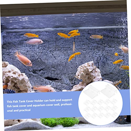 Levemolo 16Pcs Fish Tank Lid Supports Sturdy Acrylic Cover Racks for Aquariums Easy Installation and Durable Fish Tank Holders Fish Tank Accessories for Secure Lids