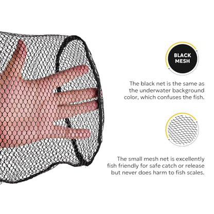 SF Fly Fishing Landing Net Soft Rubber Mesh Trout Net Catch and Release Net - style: Creek Combo a