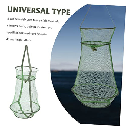 UPKOCH Drawstring Fish Guard Netting Fishing Mesh for Crab and Fish Catching Wear-Resistant Easy Storage