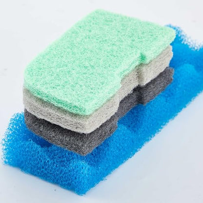 Threlaco 20 Pcs Aquarium Filters Replacement Filter Media Kits Compatible with Fluval 306/307, Including 2 Biological Foams, 6 Ammonia / 6 Phosphate / 6 Nitrite Remover - style: 306/307