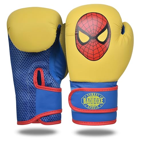 Boxing Gloves 6oz | Boxing Gloves for Kickboxing Muay Thai MMA | Bag Gloves for Punching Bag - color: Yellow