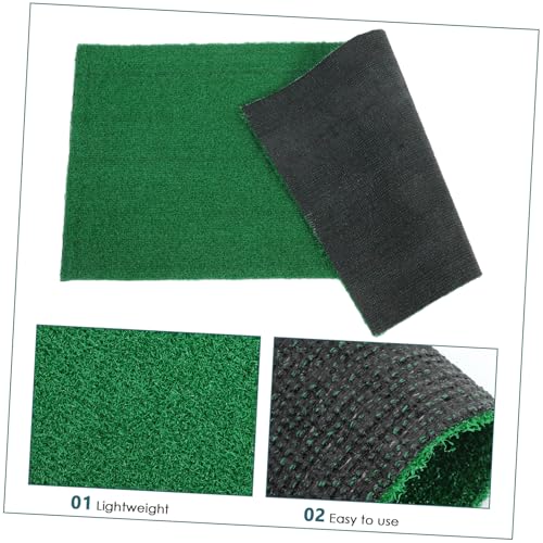 ORFOFE Realistic Simulation Grass Mat for Aquatic Turtles and Reptiles Wear-Resistant Synthetic Lawn for Use Basking Platform for Pet Areas