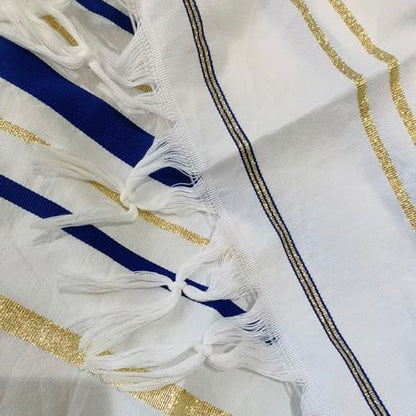 blue men's prayer shawl Christian prayer scarf jewish tzitzit tallit cloth rainbow jerusalem clothes Israel design