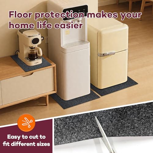 24 x 36 in Water Cooler Mat Excellent Absorbency Water Cooler Dispenser Mat with Non- Slip Rubber Backing Leak-ProofProtection for Water Dispensers Refigerators - color: Dark Grey