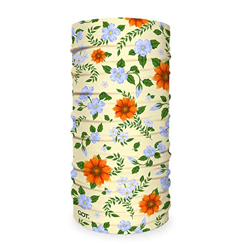 GOT Sports Tube Bandana - Neck Gaiter for Women Men, Face Mask, Neck Wrap, Head Scarf, Curly Hair Sleep Protection - color: Floral Summer
