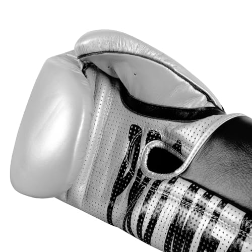 Title Boxing Pro Mex Professional Edge Training Boxing Gloves - color: Silver, size: 16 oz
