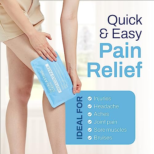 Large Soft Reusable Gel Ice Packs for Injuries, Hot and Cold, 4 Pack - style: 4 Pack