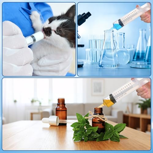 150ml Large Syringe for Thick Liquids, Individually Wrapped | Plastic Syringe Without Needle for Scientific Labs, Industrial Fluid Transfer & Lubricant Dispensing - style: 150cc