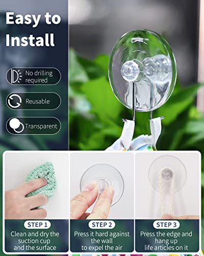Pawfly 10 Pack Suction Cups, Small Rubber Suction Cups for Home Kitchen Bathroom Organization Christmas Decoration Window (2.2 Inch) - style: 2.2 in 10pcs