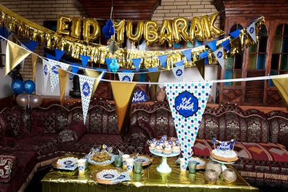 Boland 50916 5m Eid Mubarak Balloon Garland Party Decoration Ramadan Hanging Decoration