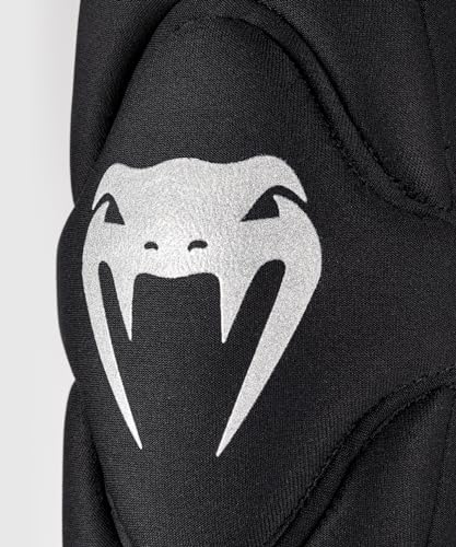 Venum Gel Kontact Knee Pads - Black/Silver - X-Large