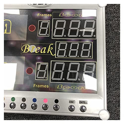 Digital Scoreboard, Multisport Indoor Scoreboard Snooker Pool Billiard Sport Game Electronic Scoreboard Counter with Wireless Remoute Controler