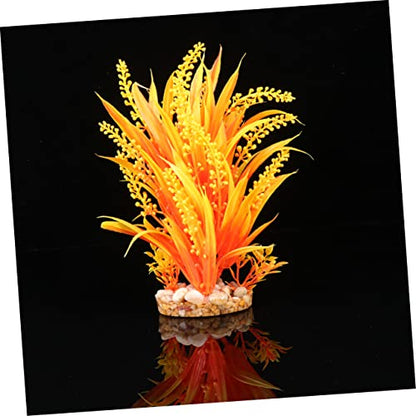 BESPORTBLE 3pcs Artificial Grass for Fish Tank Lifelike Aquarium Plant Decor Easy to Clean Beautiful Ornament for and Environment for Fish Safety